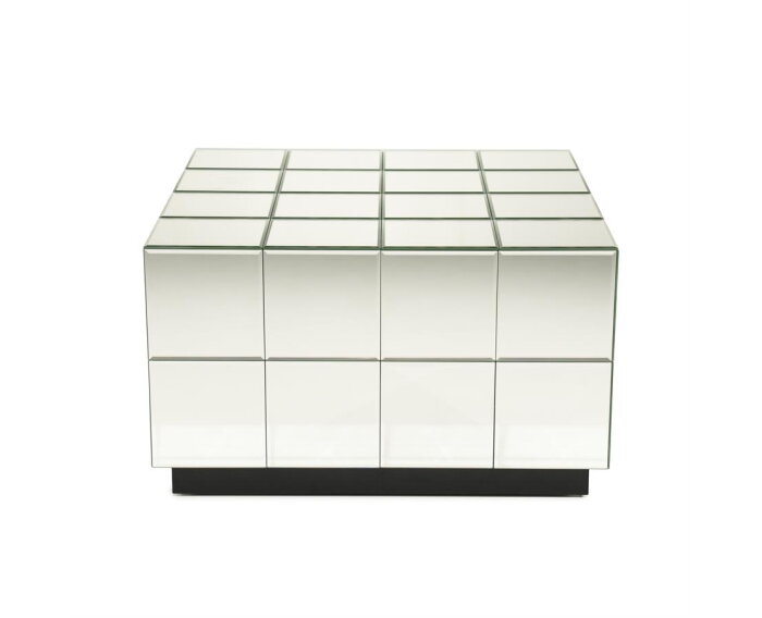 Coffee table Flectron 60x60cm - chrome | BY-BOO