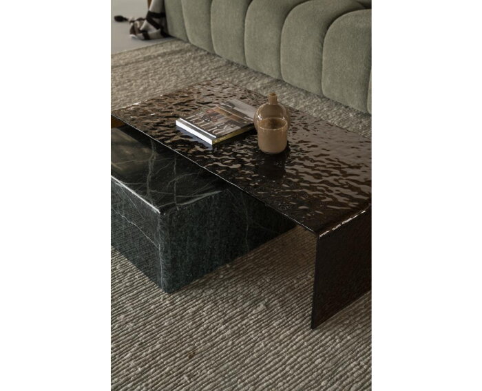 Coffee table Ripple 110x55cm - bruin | BY-BOO