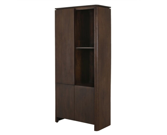 Vakkenkast Dallas Bruin Mangohout 90 cm