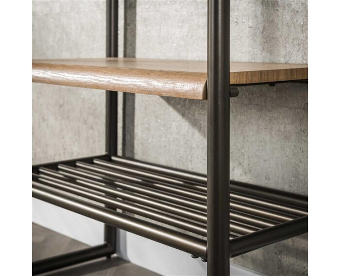 Garderobemeubel roede Luno - Drift Brown Powdercoated