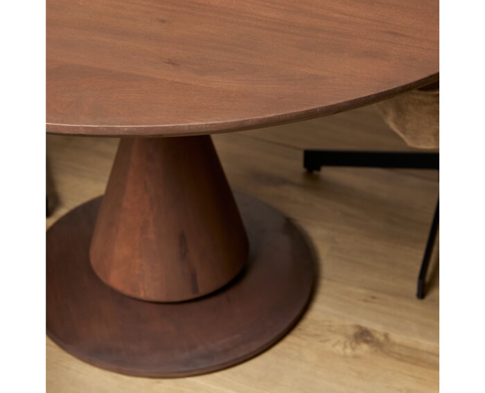 Eettafel Lima Walnut | 130 cm | Rond