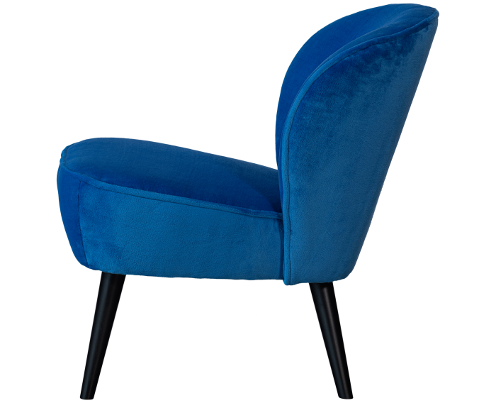 Sara Fauteuil Imitatiebont Felblauw - WOOOD