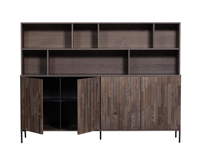 New Gravure Wandkast Essen Fineer Espresso [fsc] - WOOOD Exclusive