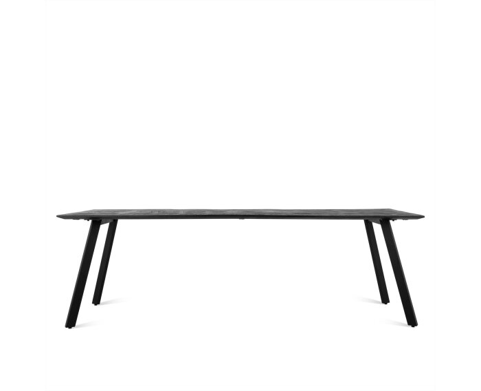 Eettafel Berlin mangohout 220 cm - Zwart