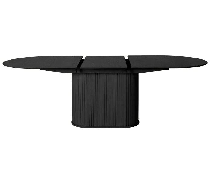 Eettafel Nola eikenhout Ovaal 95x180-230 CM - Zwart