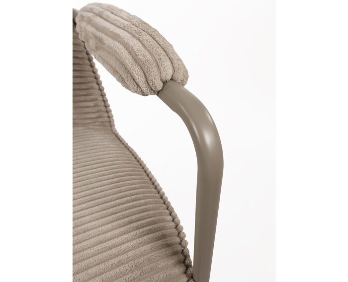 Elton fauteuil - Sand Frame - Rib - Sand - Unique Collection