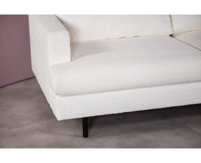 3 seater corner right, fabric Abriamo 4, A920 natural