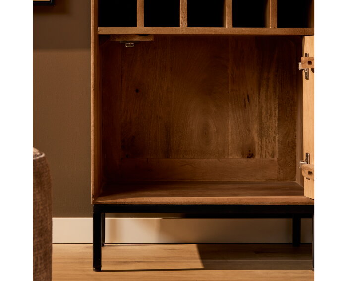 Wijnkast Madison Natural | 55 cm