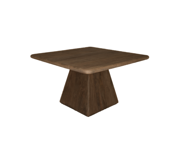 Asti Eetkamertafel vierkant bruin 130 cm