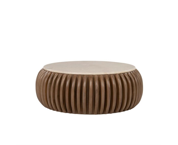 Salontafel Memphis 88x88cm - naturel | Eleonora