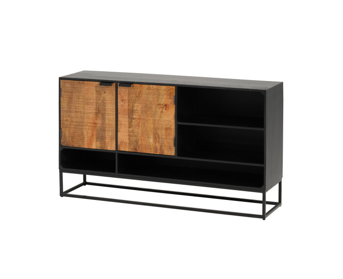 Dressoir 160 met 2 deuren en 4 open vakken
