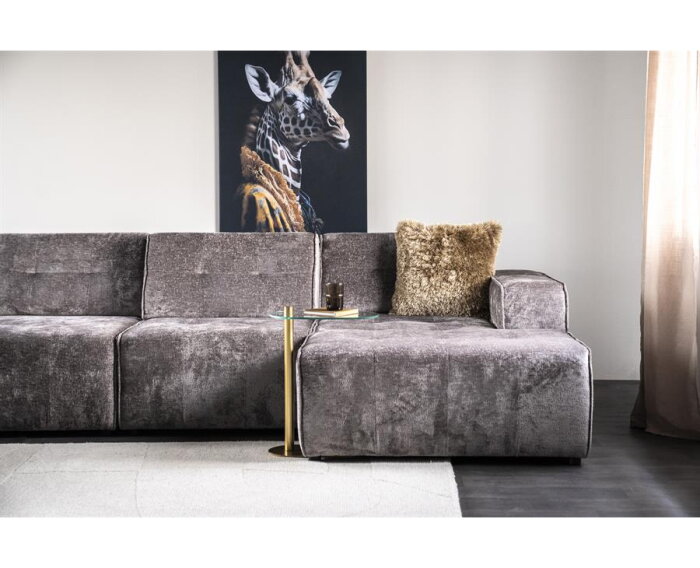 SEVN Milou modulaire hoekbank - U-bank Genesis Iron - 378x241 cm - zelf samen te stellen