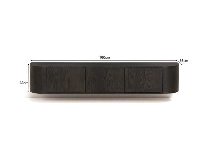 Novero Espresso Zwevend 180cm