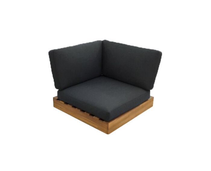 LOS ANGELES LOUNGE CORNER PIECE 984  -  STEEL BLACK