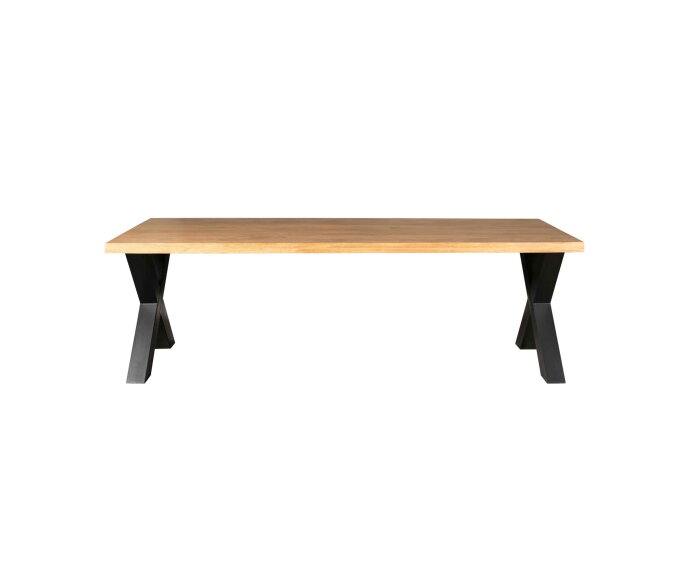 Eetkamertafel Denver | Rechthoek X-poot | 240 cm