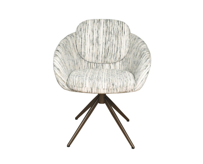 Eetkamerstoel Nice poot Moon 360 anodic brown - be stylish light green 26