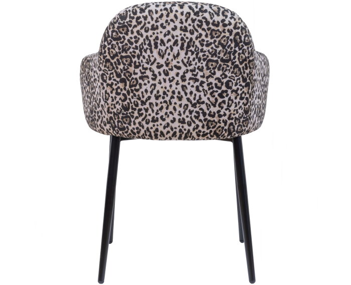 Set V 2 - Noortje Eetkamerstoel Panter Print - WOOOD