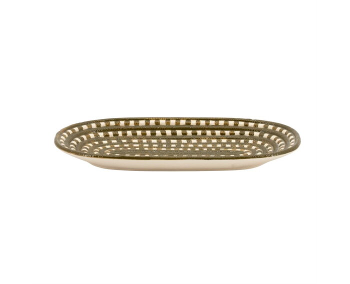 Tray Vloom 38.5x4cm - groen | BY-BOO