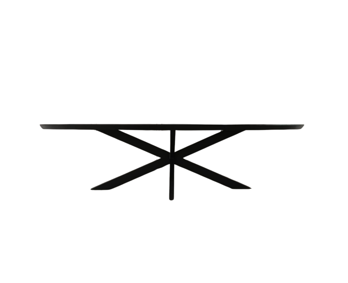 Eettafel Brandy Black | 210 cm | Ovaal