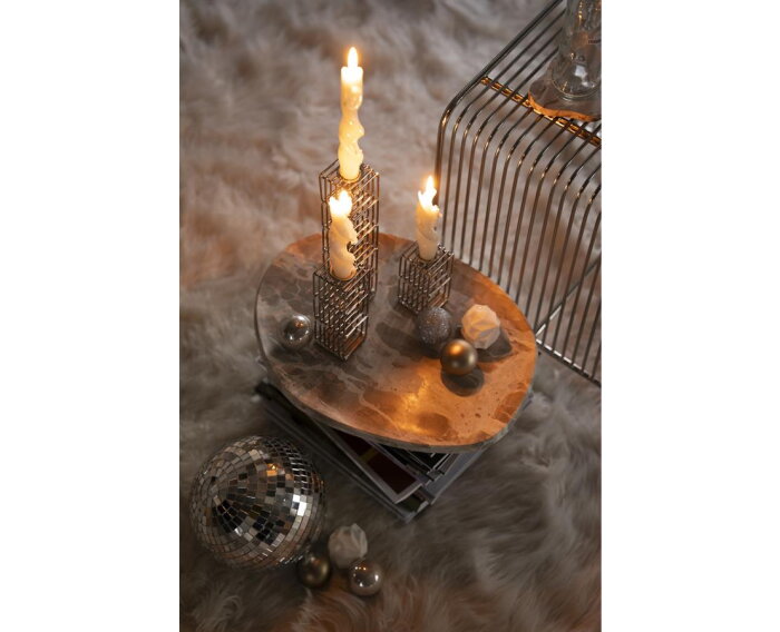 Candle holder WireWorks - silver | BY-BOO
