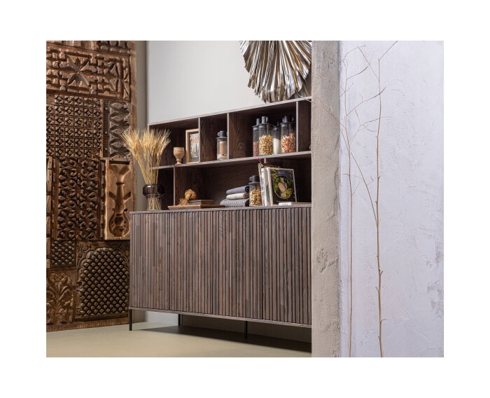 New Gravure Wandkast Essen Fineer Espresso [fsc] - WOOOD Exclusive