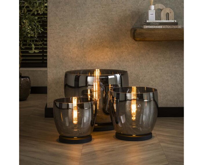 Vloerlamp UP XL - Smoke grey glas