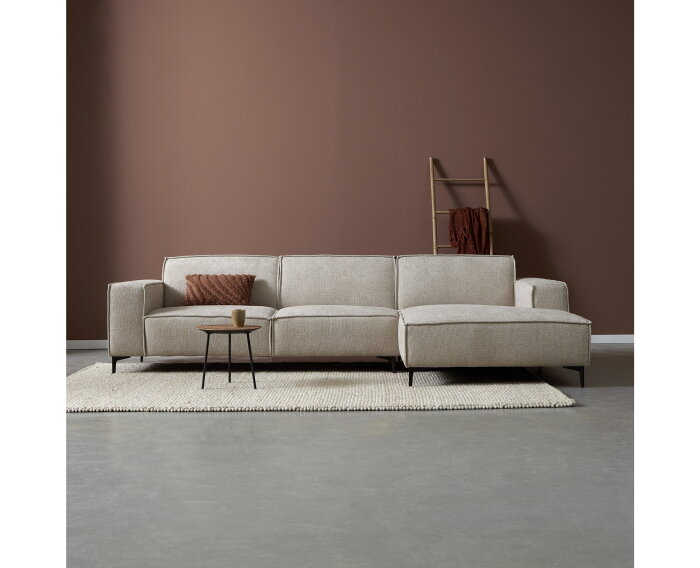 PEPP interiors Hoekbank RIVER met chaise longue rechts - Majestic 603