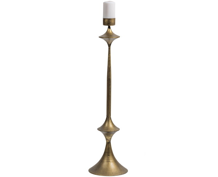 Buff Kandelaar 74cm Metaal Antique Brass - BePureHome