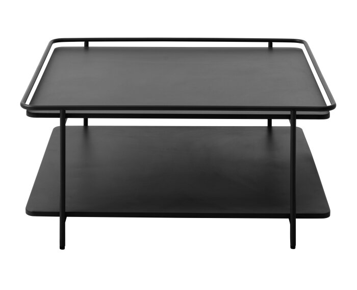 Salontafel Yuba vierkant metaal 75x75 cm - Zwart