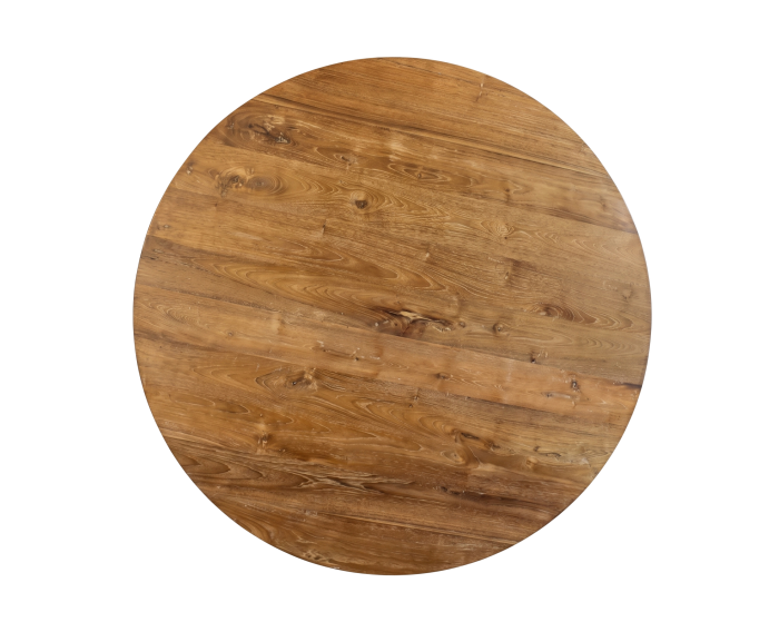 Ronde Eettafel Teakhout met Bolpoot "Bali"-&Oslash;100 cm
