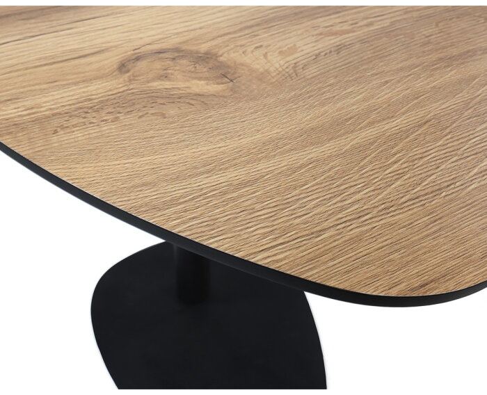 Graziano laptoptafel - organisch - Laag 50 - leg black - Unlimited Laminate Collection