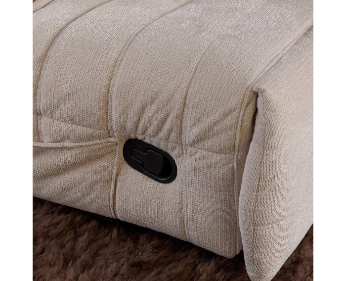 Relaxfauteuil Zen - Draaibaar & Verstelbaar - Aragon stof - Beige - 78&times;97&times;90 cm - Starfurn