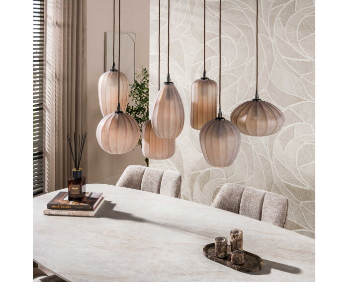 Hanglamp Altura 4+3L - Sienna bruin-frosted