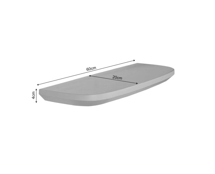 Wandplank Gusta Brown | 60 cm | Set van 3