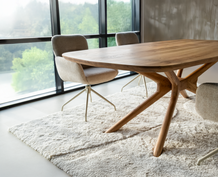 Eettafel Evi Deens ovaal eiken 200x110 cm - Naturel