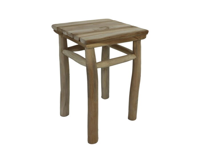 Kruk Pank - 30x30x45 - Naturel - Teak