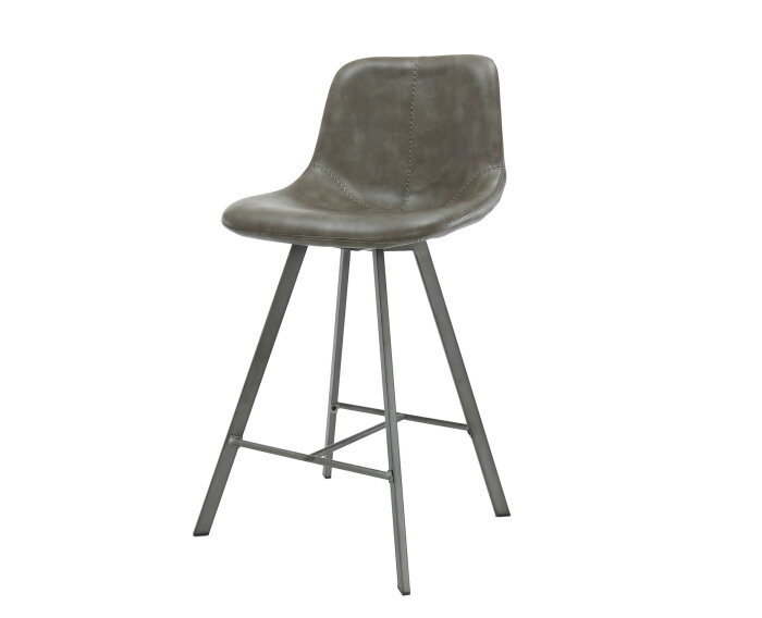 Barstoel zig-zag plat frame | taupe