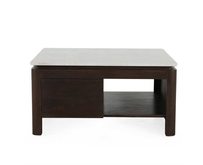 Vierkante Salontafel Dallas Bruin Mangohout 80 cm