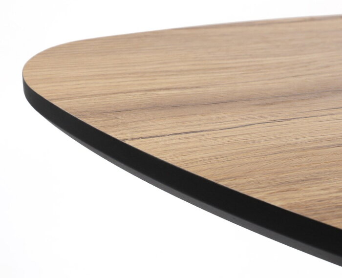 Graziano laptoptafel - organisch - Laag 50 - leg black - Unlimited Laminate Collection