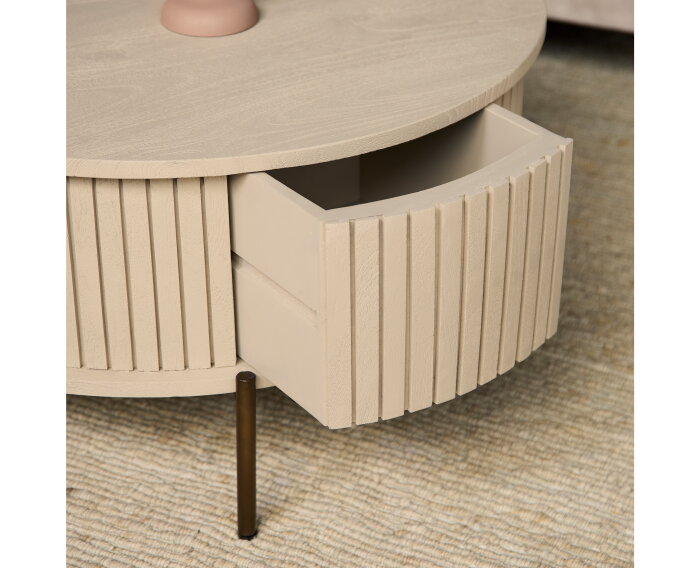 Salontafel Madison Sand | 80 cm | Rond