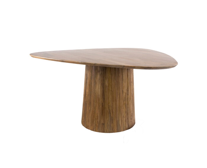 Eettafel Wave Centro D150 - Massief mango zand