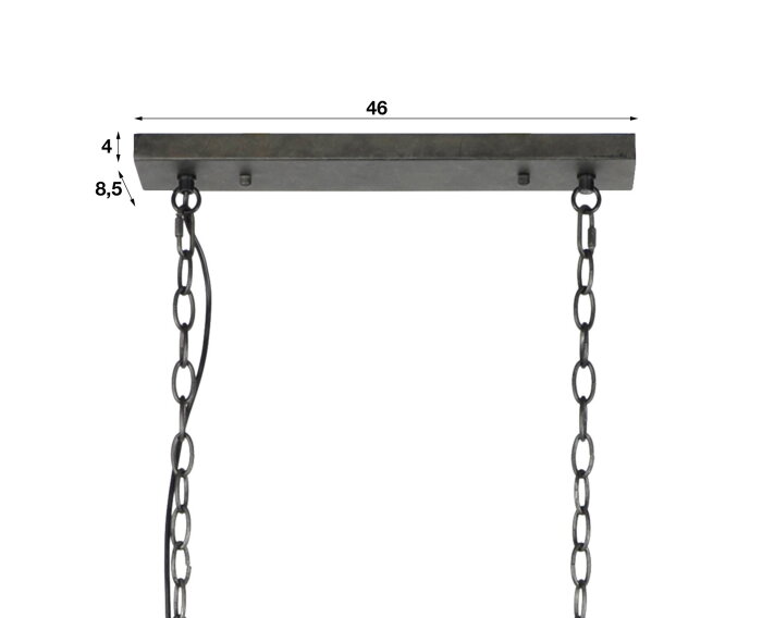 Hanglamp &Oslash;20cm cylinder gaas - Slate grey