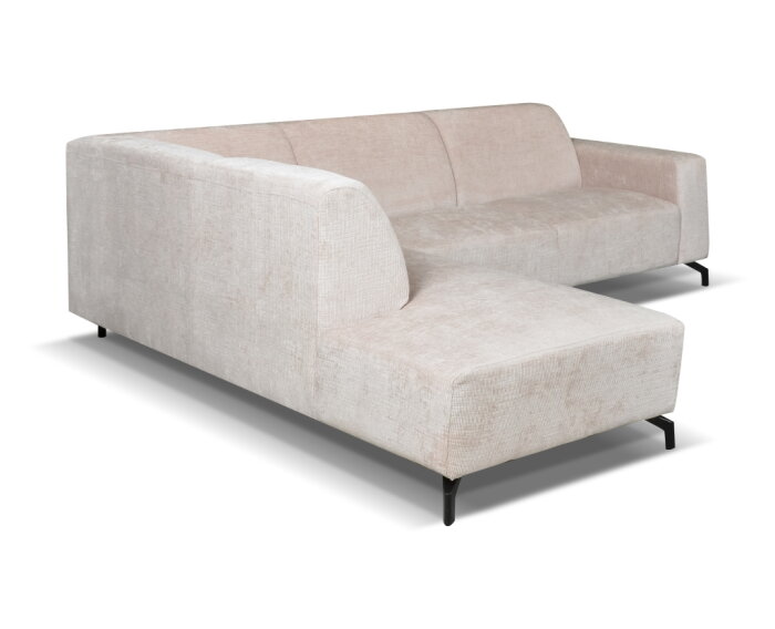 Hoekbank Milena Beige - Astra 3 &ndash; Ottomane links &ndash; 274x210 cm