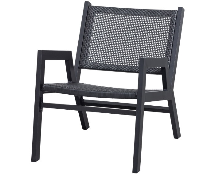 Pem Fauteuil Met Armleuning Aluminium Zwart - WOOOD