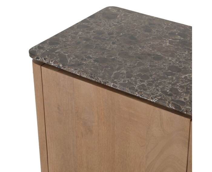 Tv meubel Dallas Naturel Mangohout 165 cm