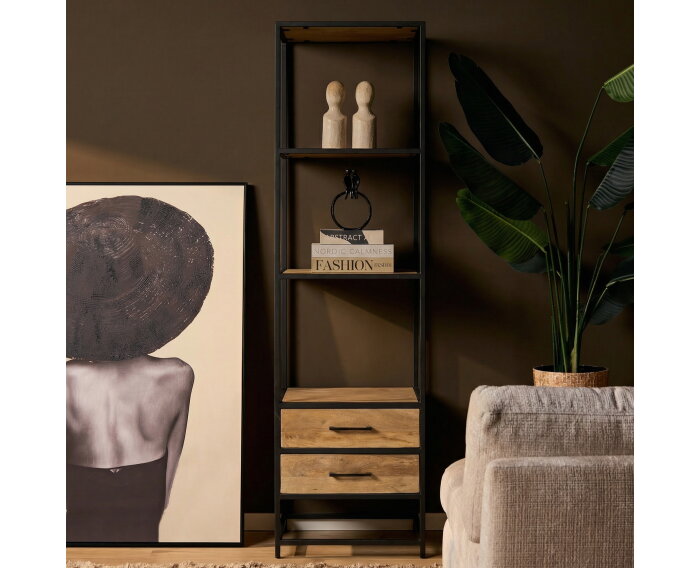 Boekenkast Dakota 2 lades | 55 cm