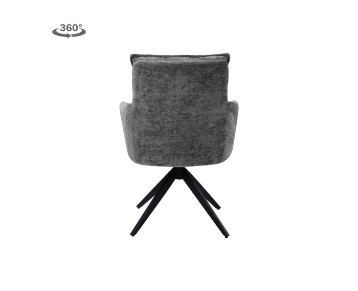 Rosora Armstoel - HZ6068-85 grey (draaibaar)