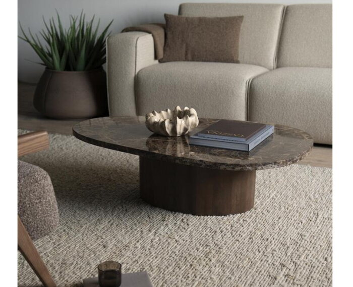 Salontafel Bradley 120x75cm - bruin | Eleonora