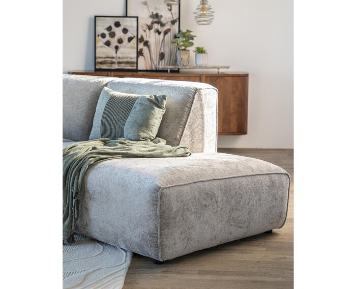 Modulaire Hoekbank Elise – Designbank Hotel Chique - Stof Trenza Taupe - 350x200 cm - SEVN
