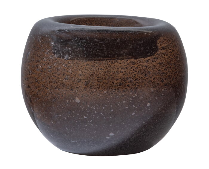 Drib Vaas Glas Bruin 12xØ15cm - BePureHome